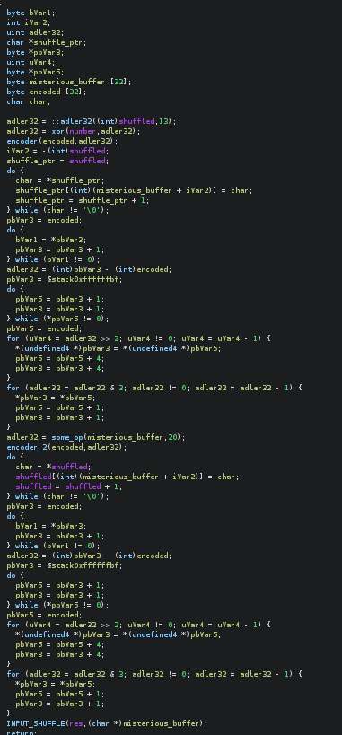 Function containing most validation operations